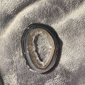 Polished Slice of a Banded Agate Geode 2.5"